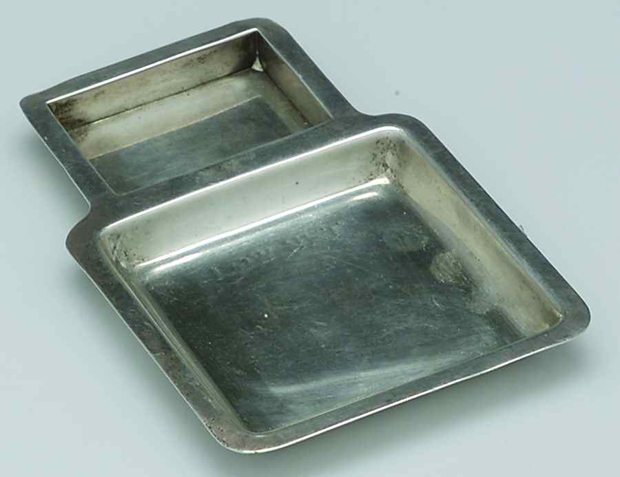 2083 (Sterling, Hollowware) 2 Part Rectangular Ashtray by Gorham Silver-1