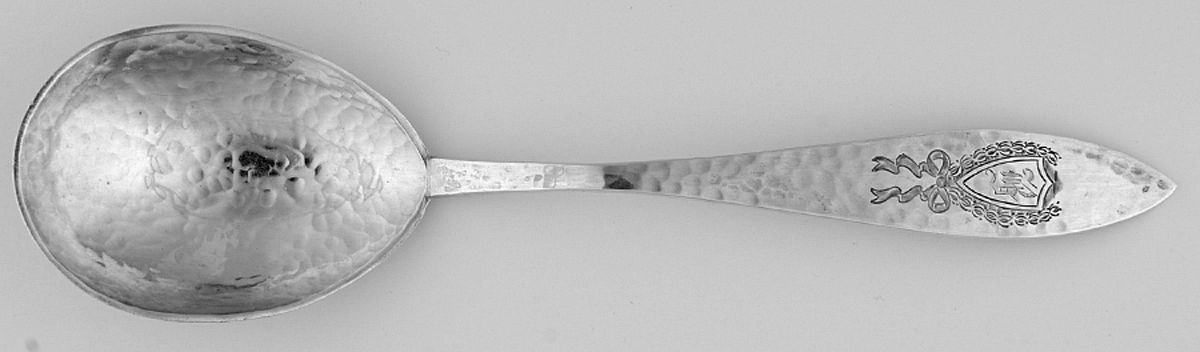 GLT3 (Sterling) Preserve Spoon with Monogram by Galt & Bro-1