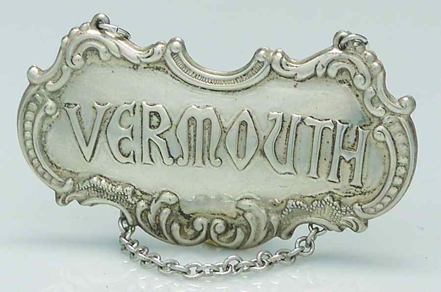 349 (Sterling, Hollowware) Sterling Decanter Label by Gorham Silver-1