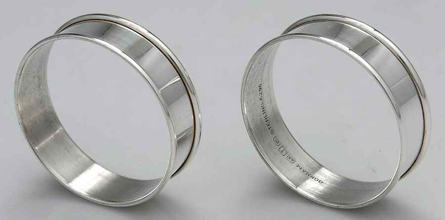 6290 (Sterling, Hollowware) Napkin Ring - Set of 2 by Gorham Silver-1