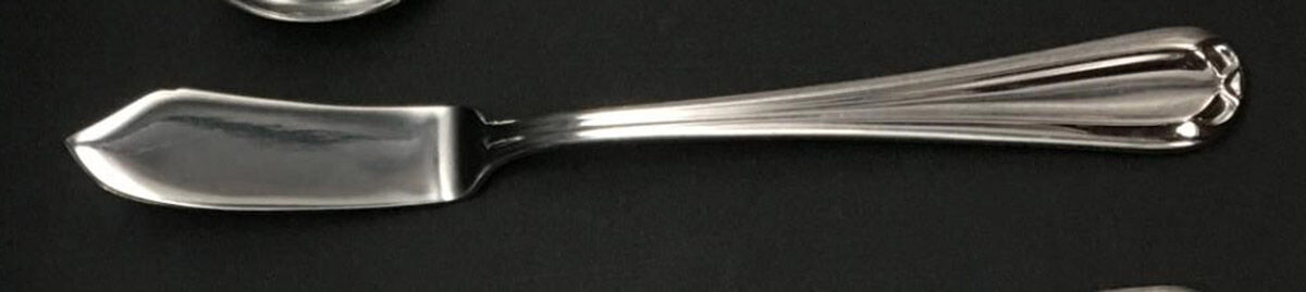 Catherine (Stainless) Flat Handle Master Butter Knife by Godinger-1