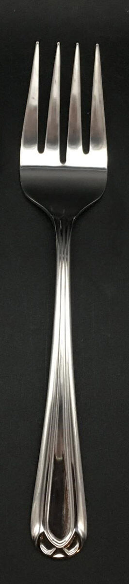 Catherine (Stainless) Small Solid Cold Meat Serving Fork by Godinger-1
