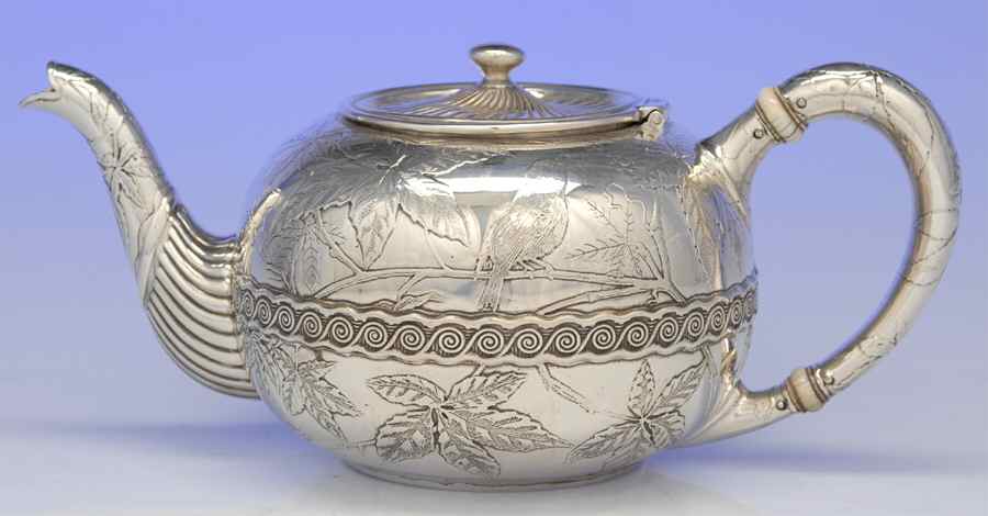 1840 (Sterling, Hollowware) Teapot by Gorham Silver-1