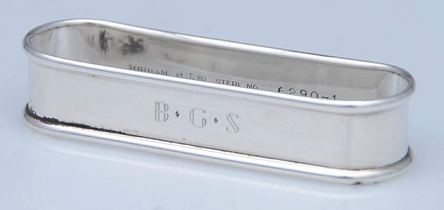 6290 (Sterling, Hollowware) Oblong Napkin Ring by Gorham Silver-1