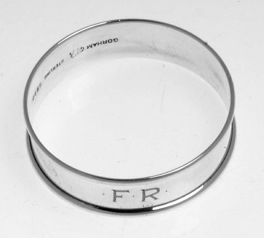 6290 (Sterling, Hollowware) Monogram Napkin Ring by Gorham Silver-1