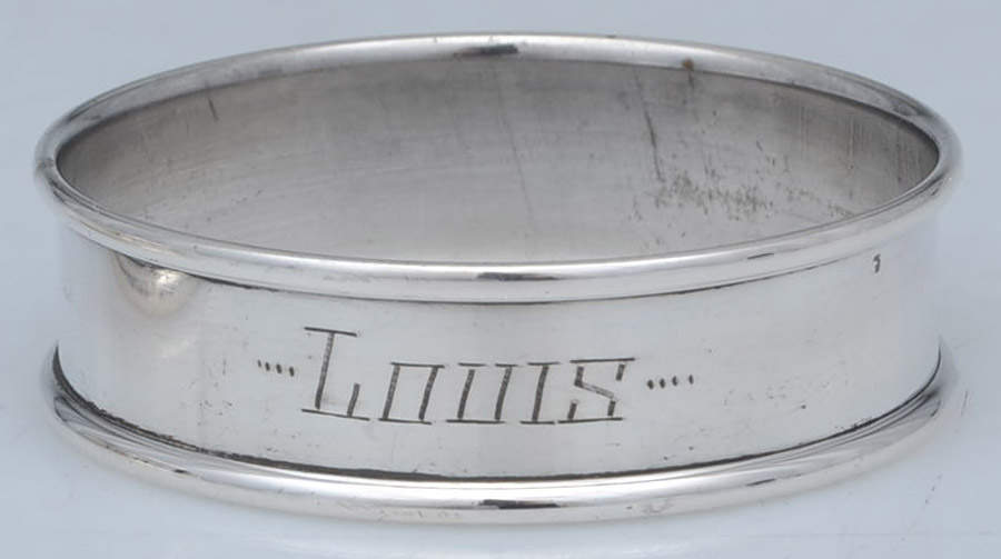 6290 (Sterling, Hollowware) Monogram Napkin Ring by Gorham Silver-1