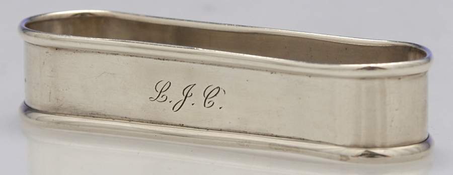 6290 (Sterling, Hollowware) Oblong Napkin Ring by Gorham Silver-1