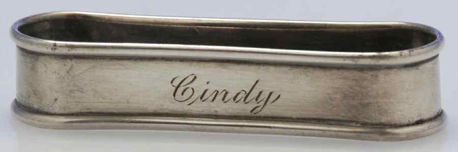 6290 (Sterling, Hollowware) Oblong Napkin Ring by Gorham Silver-1