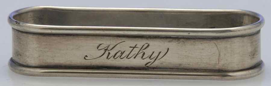 6290 (Sterling, Hollowware) Oblong Napkin Ring by Gorham Silver-1