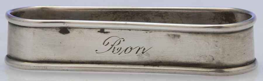 6290 (Sterling, Hollowware) Oblong Napkin Ring by Gorham Silver-1