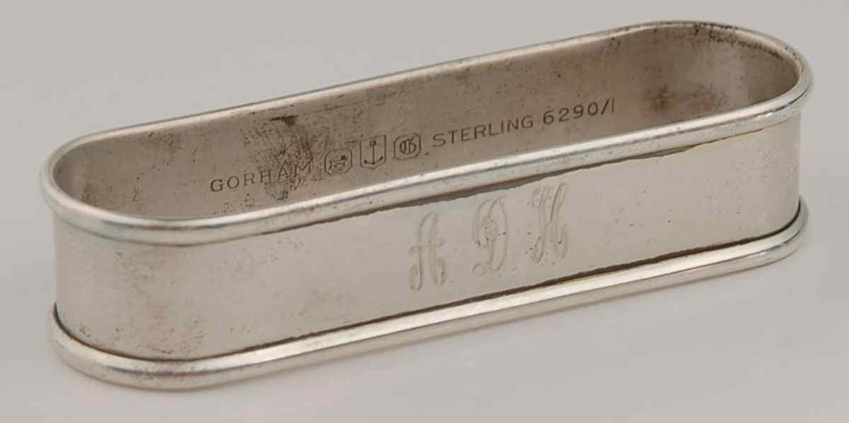 6290 (Sterling, Hollowware) Oblong Napkin Ring by Gorham Silver-1