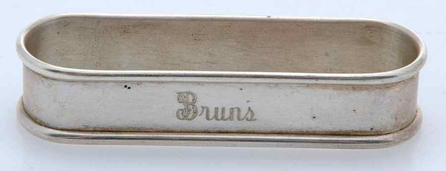 6290 (Sterling, Hollowware) Oblong Napkin Ring by Gorham Silver-1