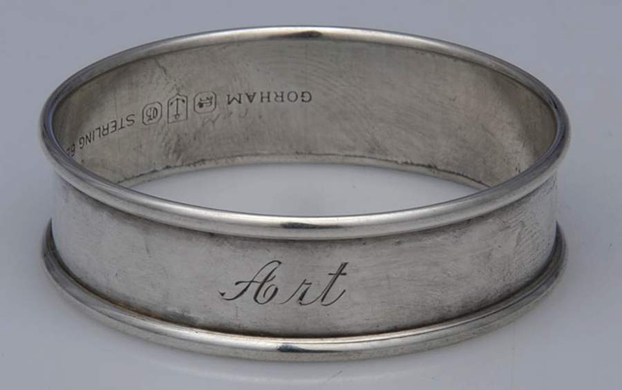 6290 (Sterling, Hollowware) Monogram Napkin Ring by Gorham Silver-1