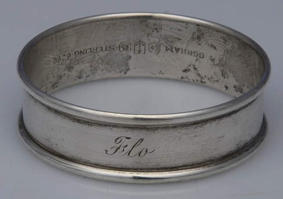 6290 (Sterling, Hollowware) Monogram Napkin Ring by Gorham Silver-1