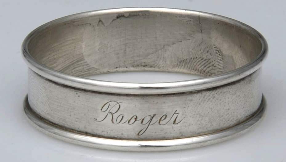6290 (Sterling, Hollowware) Monogram Napkin Ring by Gorham Silver-1