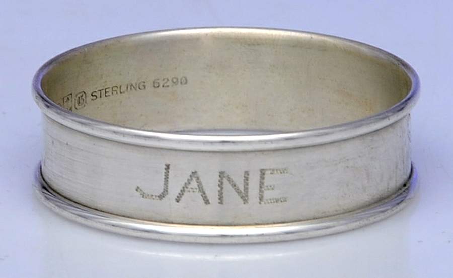 6290 (Sterling, Hollowware) Monogram Napkin Ring by Gorham Silver-1