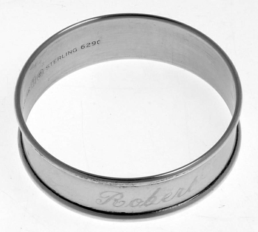 6290 (Sterling, Hollowware) Monogram Napkin Ring by Gorham Silver-1
