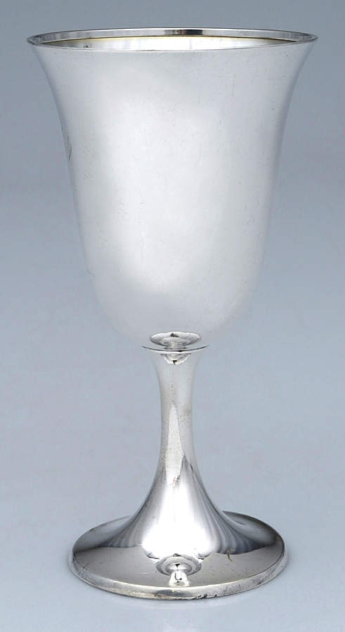 1693 (Sterling, Hollowware) Water Goblet by Gorham Silver-1