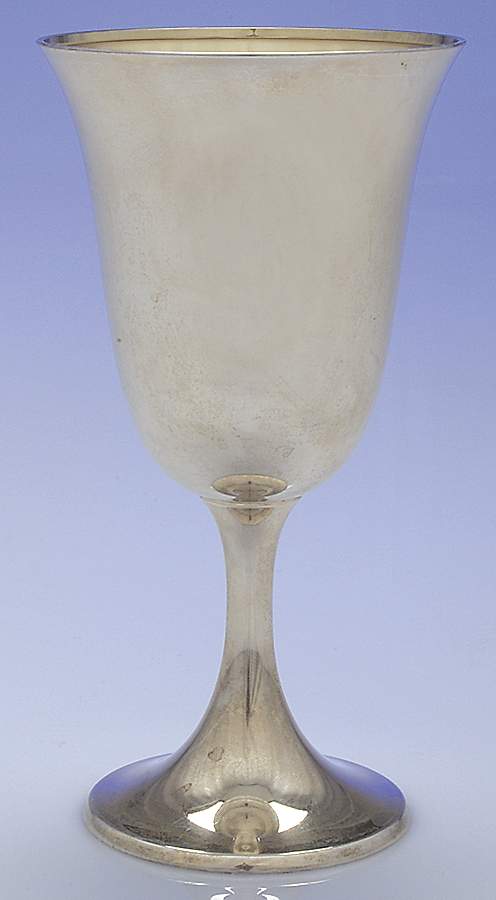 1693 (Sterling, Hollowware) Water Goblet by Gorham Silver-1