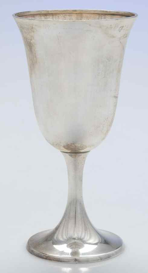 1693 (Sterling, Hollowware) Water Goblet by Gorham Silver-1