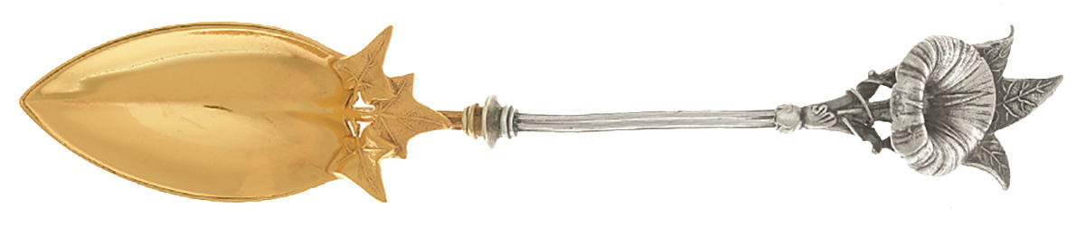 Morning Glory (Sterling, 1865) Fruit/Orange Spoon by Gorham Silver-1