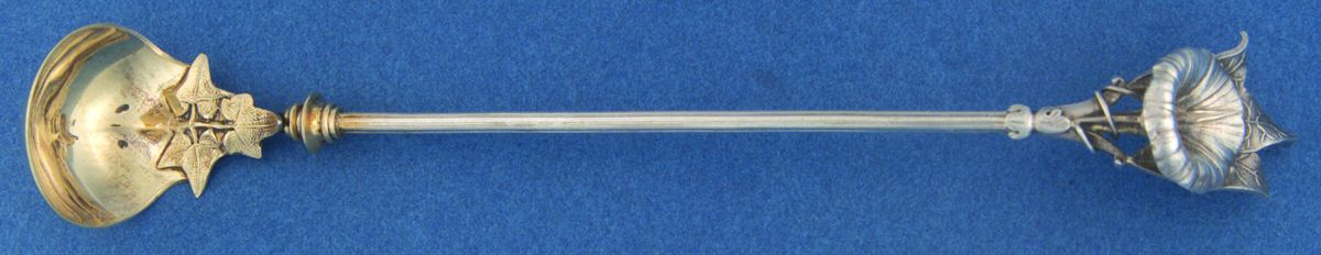Morning Glory (Sterling, 1865) Mustard Spoon by Gorham Silver-1