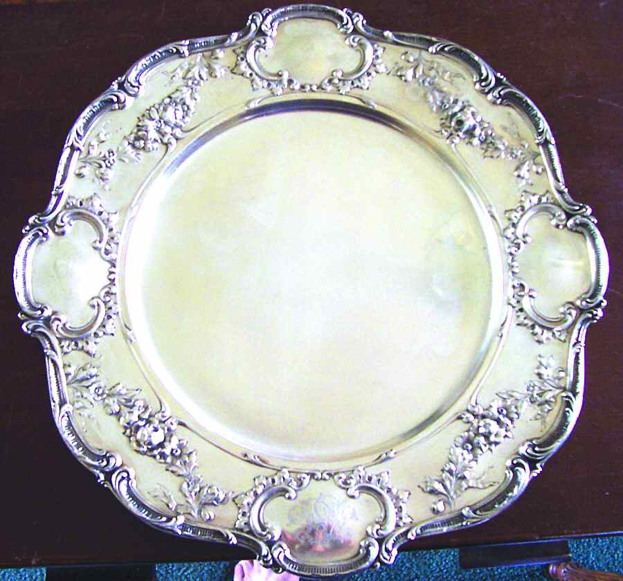 A6620 (Sterling, Hollowware) Service Plate by Gorham Silver-1
