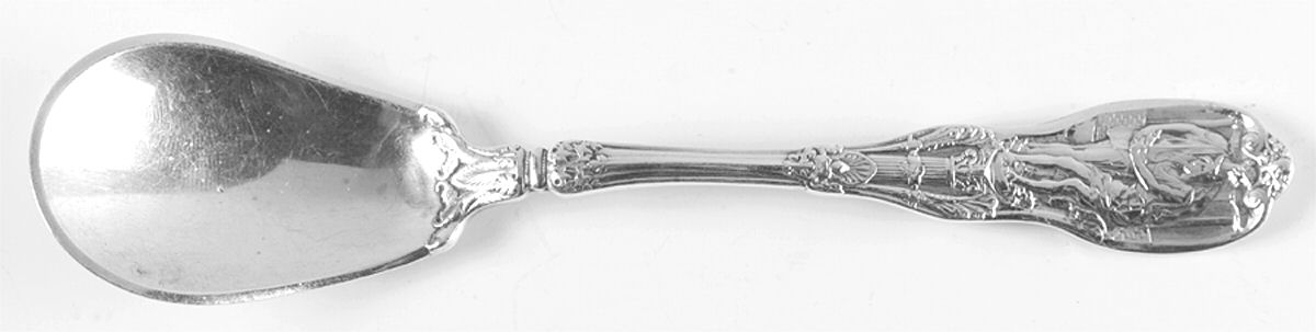 Mythologique (Strl, 1894, Old, BeadBorder, NoFaceBowl) Ice Cream Spoon Individual by Gorham Silver-1