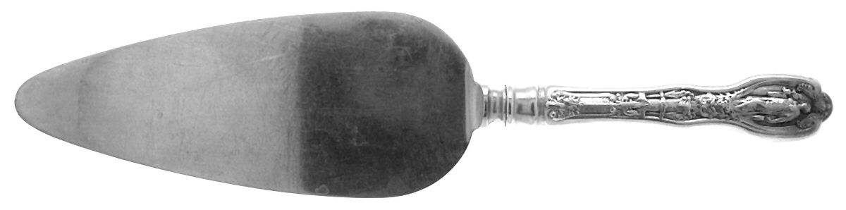 Mythologique (Strl, 1894, Old, BeadBorder, NoFaceBowl) Pie Server with Silverplate Blade by Gorham Silver-1