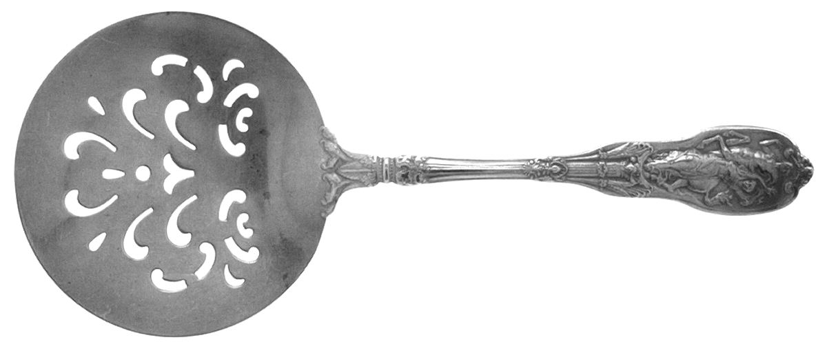Mythologique (Strl, 1894, Old, BeadBorder, NoFaceBowl) Tomato Server, Solid Piece by Gorham Silver-1