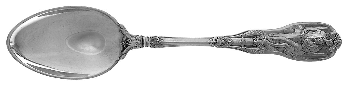 Mythologique (Strl, 1894, Old, BeadBorder, FaceBowl) Teaspoon by Gorham Silver-1