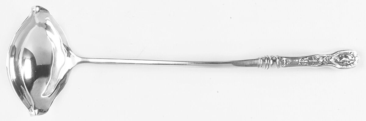 Mythologique (Strl, 1894, Old, BeadBorder, FaceBowl) Punch Ladle Solid Piece by Gorham Silver-1