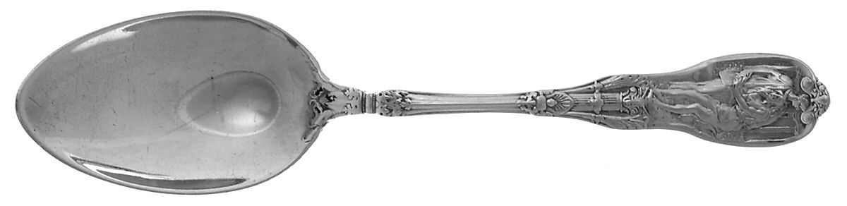 Mythologique (Strl, 1894, Old, BeadBorder, FaceBowl) Individual Pap/Fruit Spoon by Gorham Silver-1