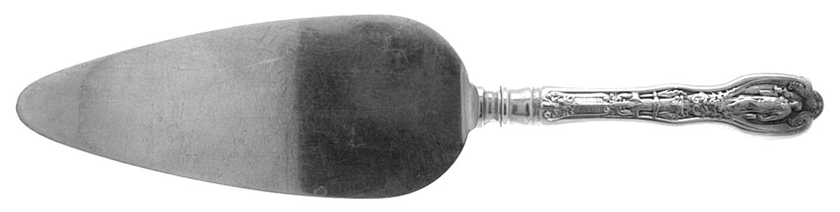 Mythologique (Strl, 1894, Old, BeadBorder, FaceBowl) Pie Server with Silverplate Blade by Gorham Silver-1
