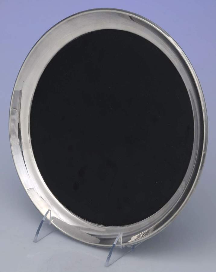 951 (Sterling, Hollowware) 9" Round Lucite Tray with Silverplated Band by Gorham Silver-1