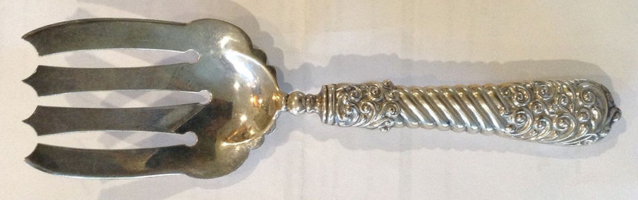 No. 75 (Sterling) Hollow Handle Asparagus Server Sterling Implement by Gorham Silver-1