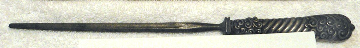 No. 75 (Sterling) Large Roast Steel Rod Knife Sharpener by Gorham Silver-1