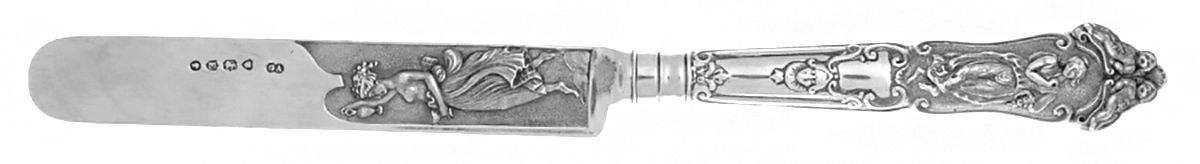 GWA1 (Sterling) Blunt Hollow Knife by George William Adams-1
