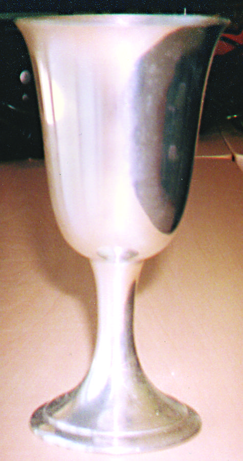 Colonial (Pewter, Hollowware) Water Goblet by Gorham Silver-1
