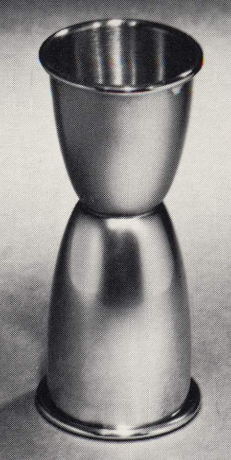 Colonial (Pewter, Hollowware) Double Jigger No Handle by Gorham Silver-1
