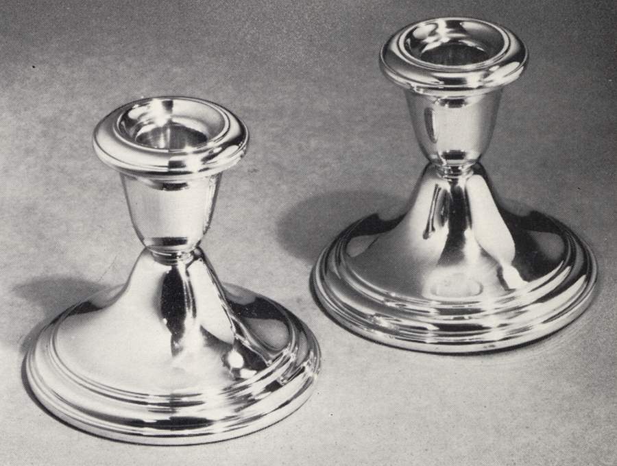 Colonial (Pewter, Hollowware) 3" Candlestick by Gorham Silver-1