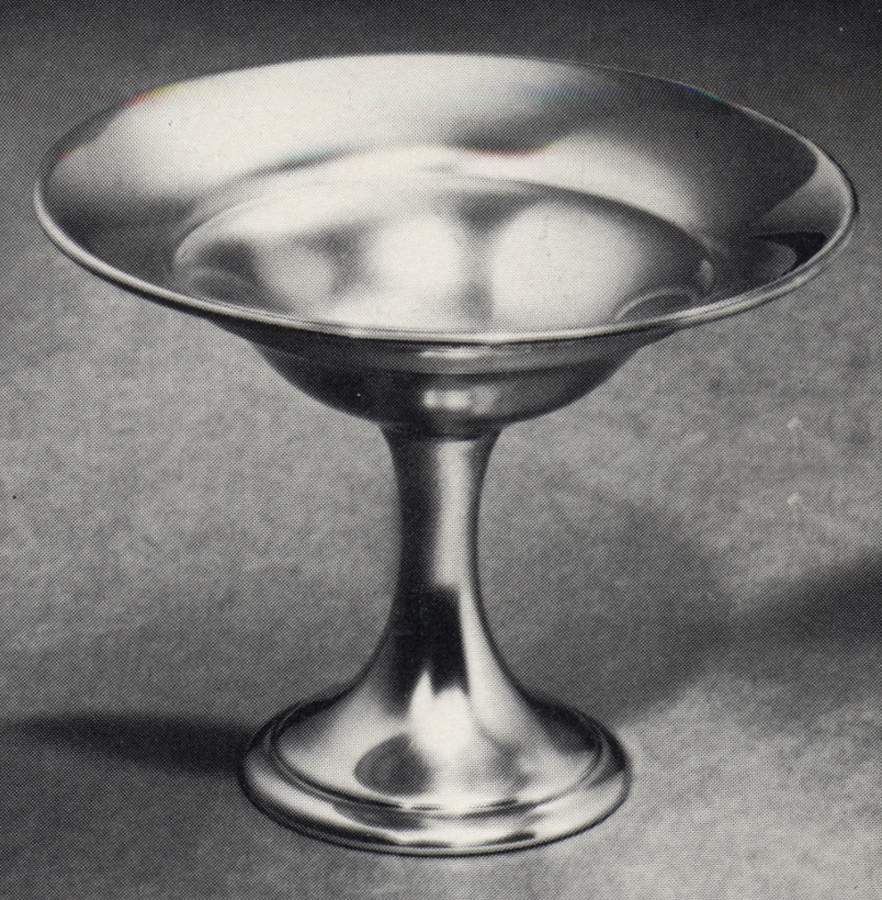 Colonial (Pewter, Hollowware) Round Compote (Height X Width) by Gorham Silver-1