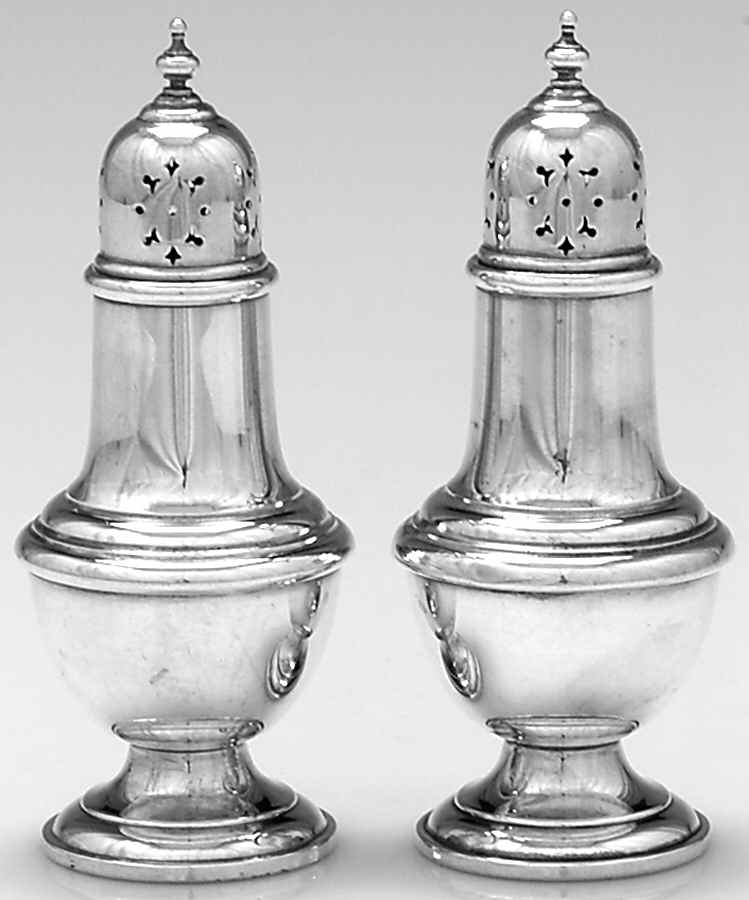 788 (Sterling, Hollowware) Salt and Pepper Set by Gorham Silver-1
