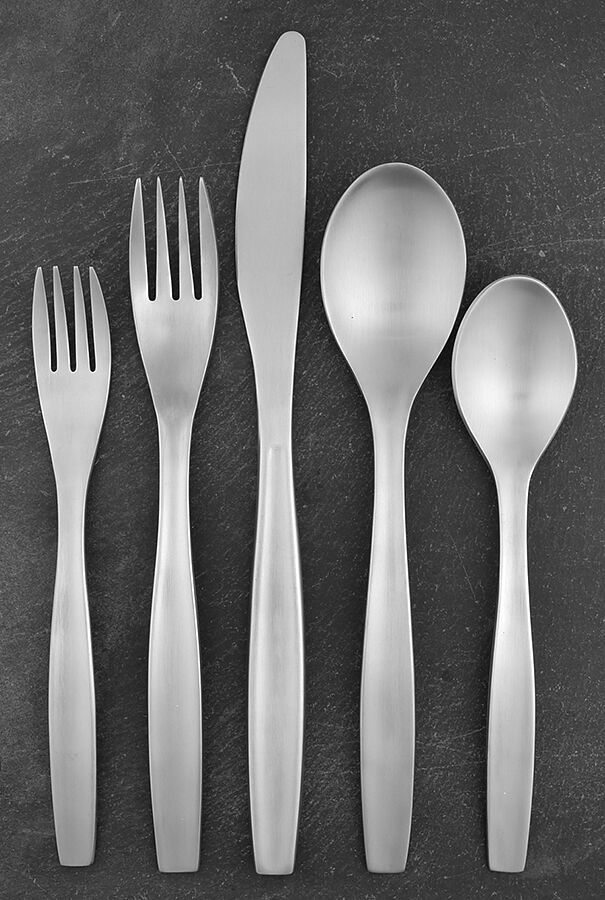 Loft-Satin (Stainless) 40 Piece Estate Set by Gourmet Settings-1