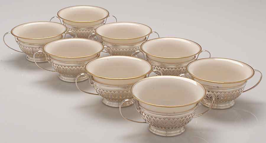 A5547 (Sterling, Hollowware) Bouillon Cup with Liner - Set of 8 by Gorham Silver-1