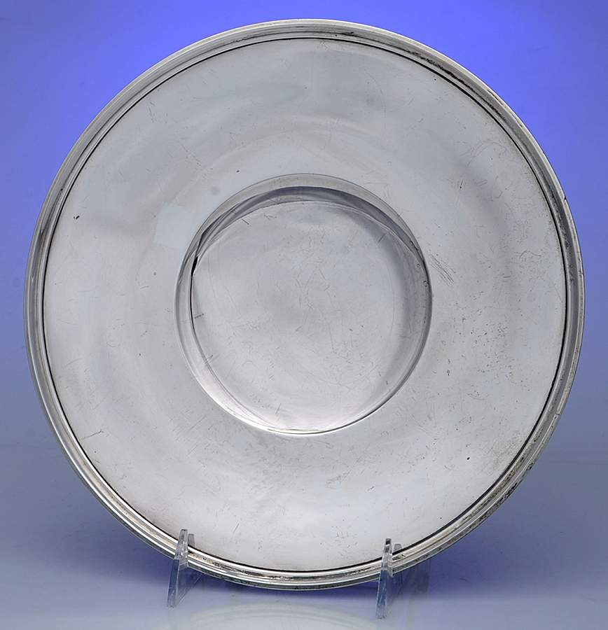 A42634 (Sterling, Hollowware) 10" Footed Sandwich Plate by Gorham Silver-1