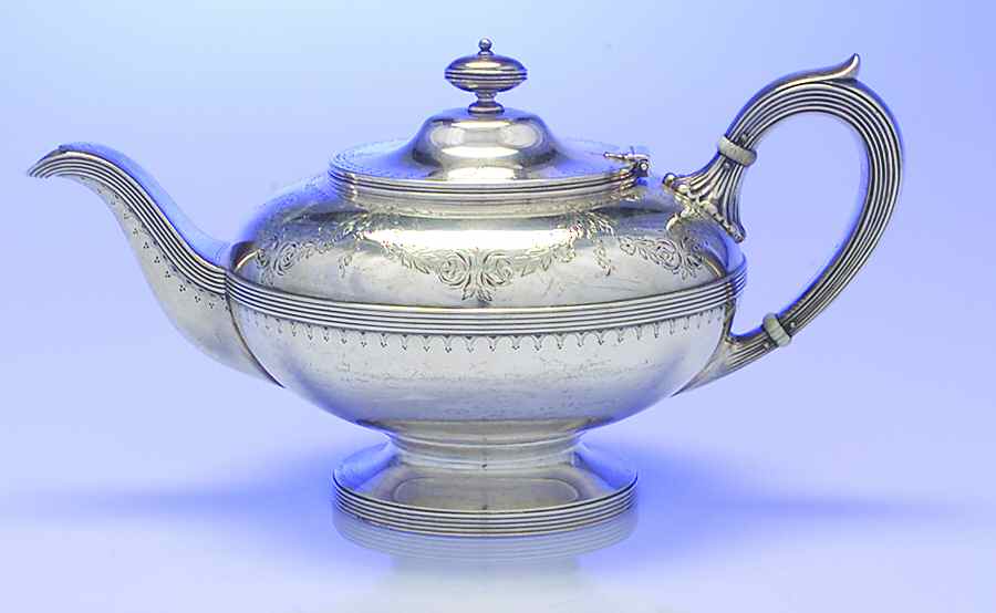 21 (Sterling, Hollowware) Teapot by Gorham Silver-1