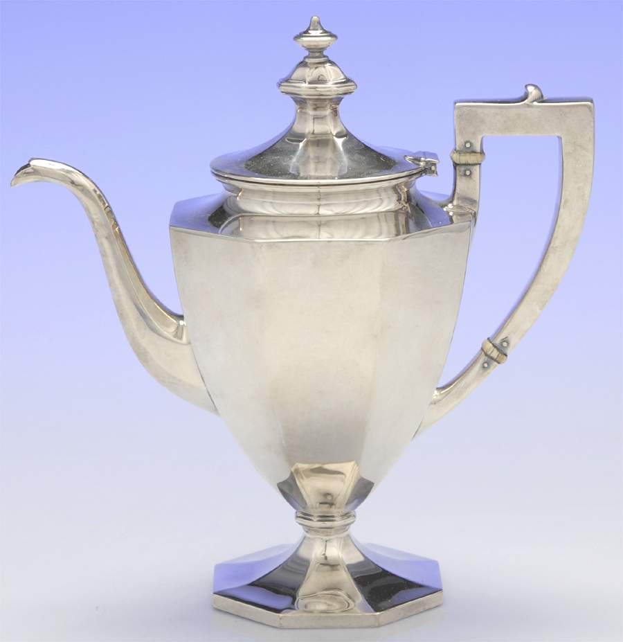 A5751-Plain (Sterling, Hollowware) Coffee Pot by Gorham Silver-1