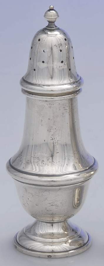 1112-1113 (Sterling, Hollowware) Pepper Shaker by Gorham Silver-1