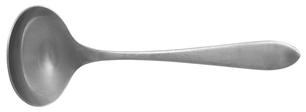 Meridian (Stainless, Satin) Solid Gravy Ladle by Ginkgo-1